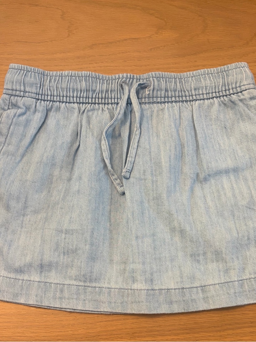 3 for $10 Girls Old Navy Light Blue Denim Drawstring Mini Skirt